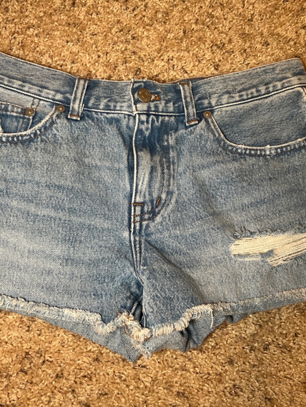 Madewell Light Blue The Low Rise Boyfriend Short - Jean Shorts Size 26